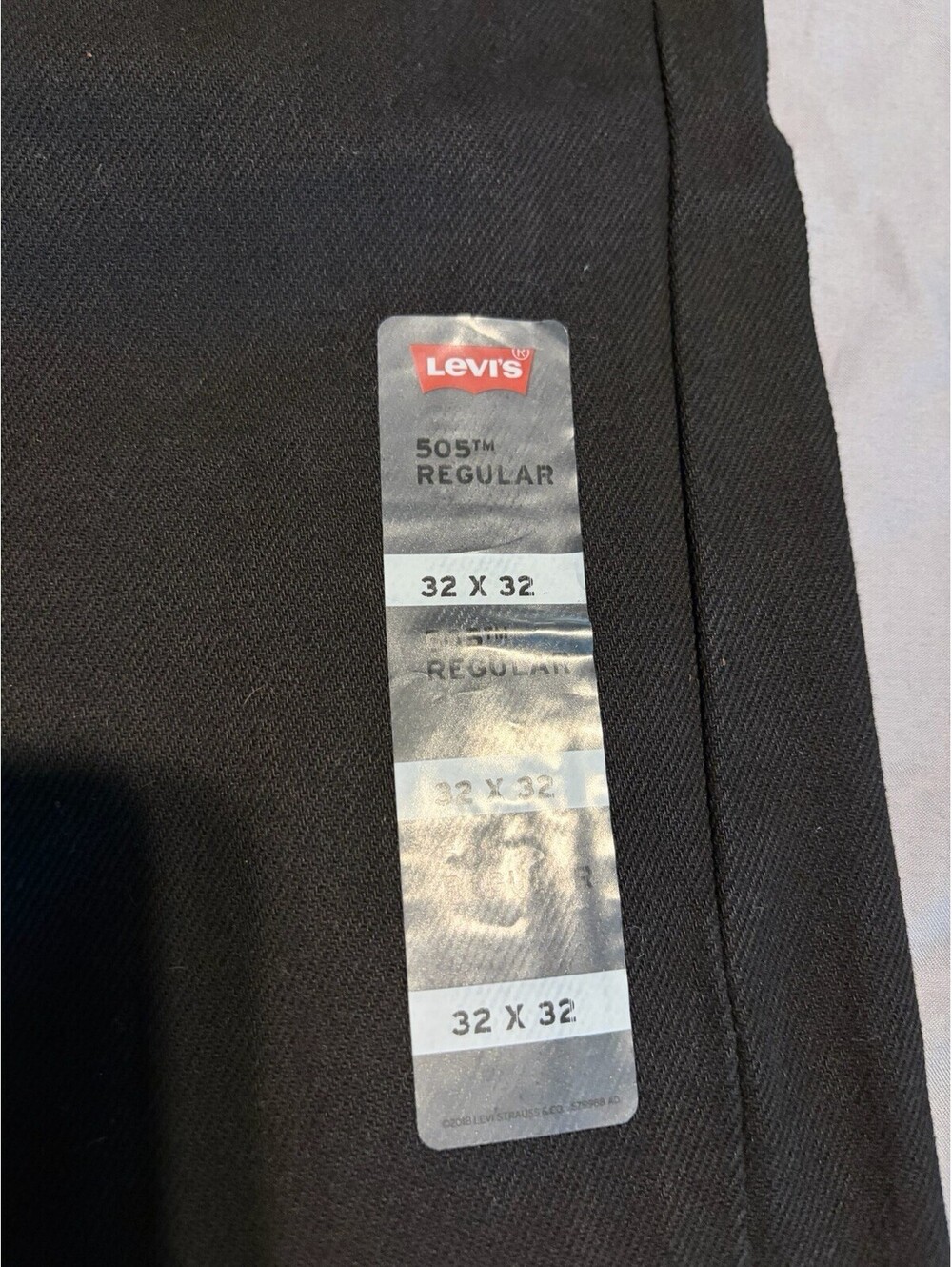 Levis 505 Jeans New Mens Regular Fit Straight Leg Sz 32X32 NEW - Picture 4 of 7